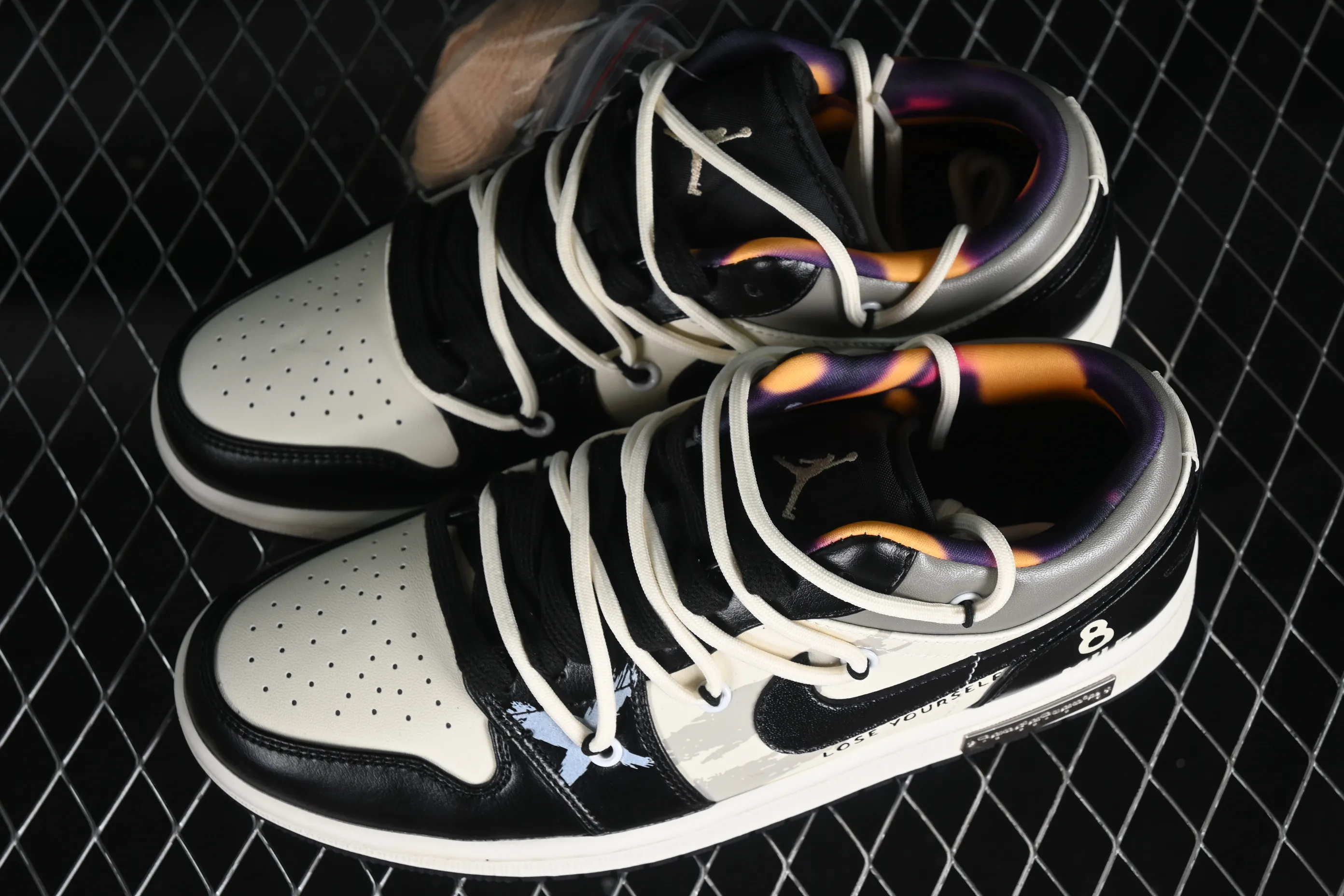 All Categories Air Jordan Jordan Series Basketball Shoes Air Jordan 1 Low Air Jordan 1 Low AJ1 Joe 1 Panda Prank Rap Theme-Big Shot Low-top Cultural Casual Shoes